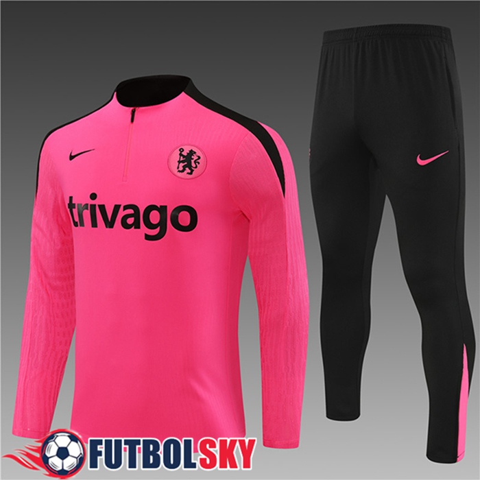 Chandal Equipos De Futbol FC Chelsea Ninos Rosa/Negro 2024/2025