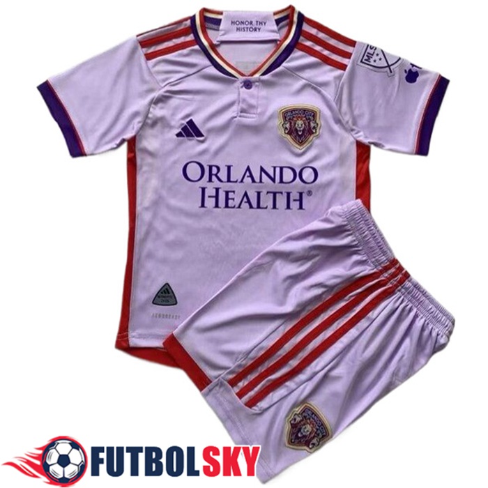 Camisetas De Futbol Orlando City SC Ninos Segunda 2024/2025