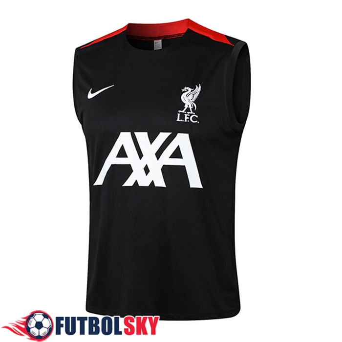 Chalecos De Futbol FC Liverpool Negro/Rojo 2024/2025