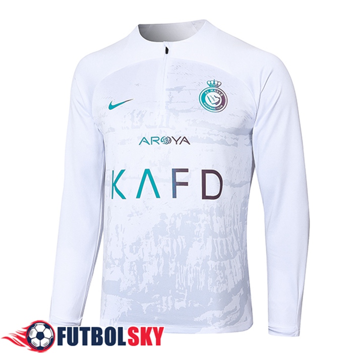 Sudadera De Entrenamiento Al-Nassr FC Blanco/Gris 2024/2025