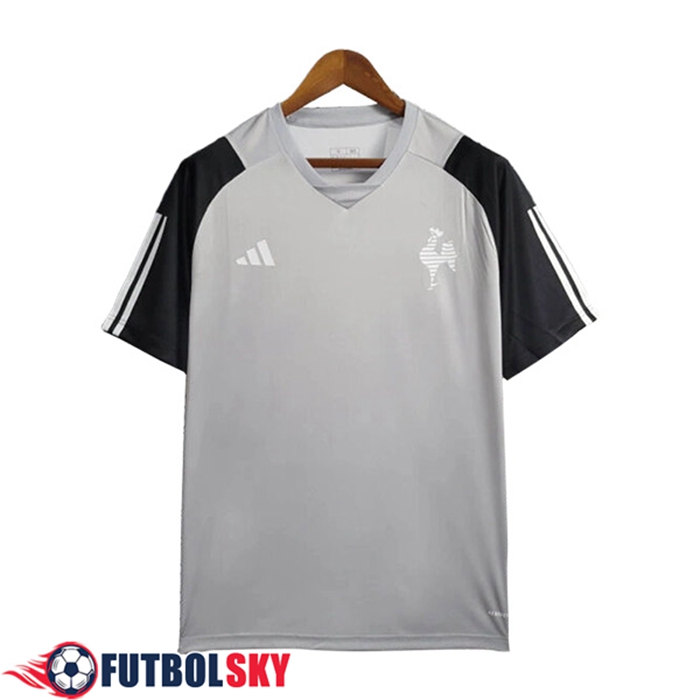 Camiseta Entrenamiento Atletico Mineiro Gris/Negro 2024/2025 -02