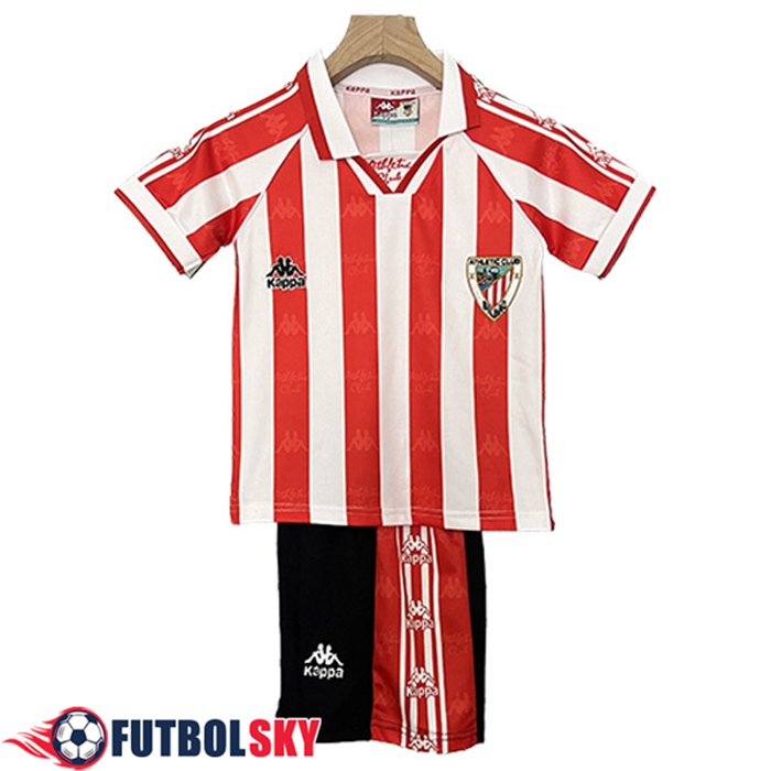 Camisetas De Futbol Athletic Bilbao Retro Ninos Primera 1995/1997