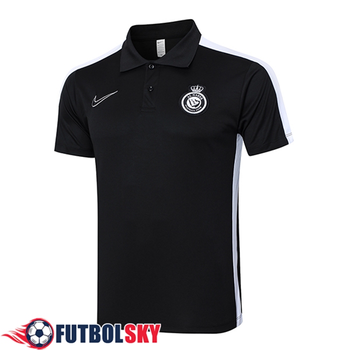 Camiseta Polo Al-Nassr Negro/Blanco 2024/2025