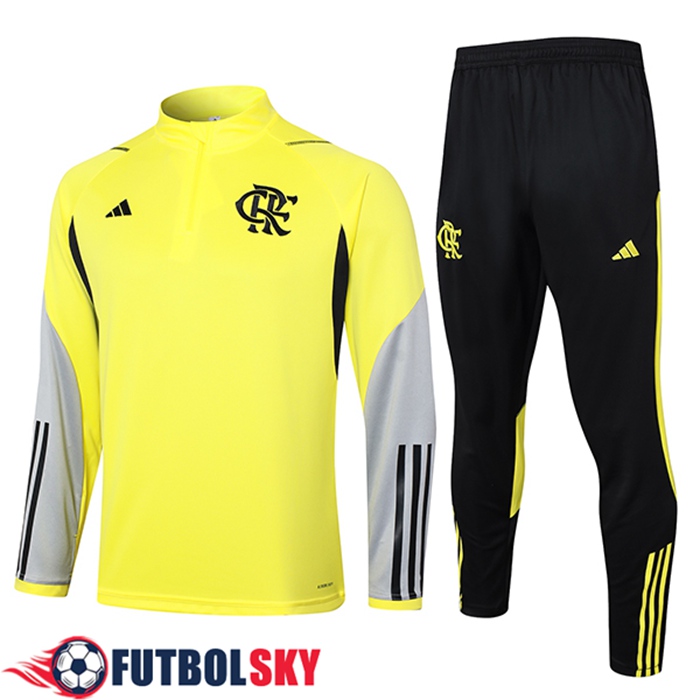 Chandal Equipos De Futbol Flamenco Amarillo/Gris/Negro 2024/2025