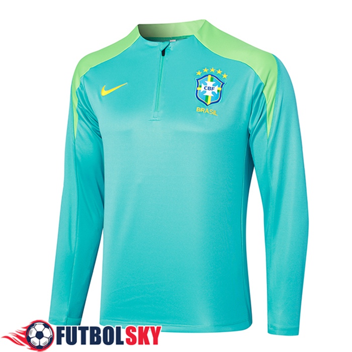 Sudadera De Entrenamiento Brasil Verde 2024/2025