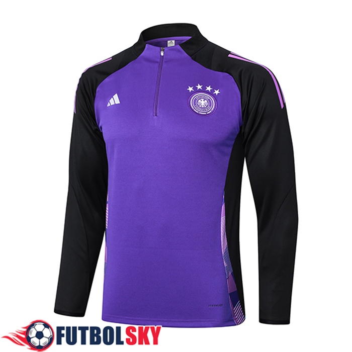 Sudadera De Entrenamiento Alemania Violeta/Negro 2024/2025 -02