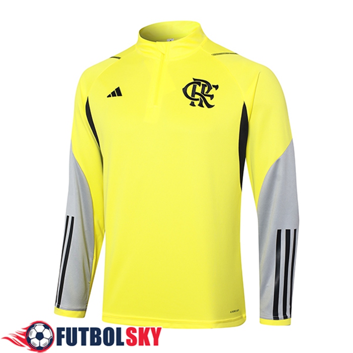 Sudadera De Entrenamiento Flamenco Amarillo/Gris/Negro 2024/2025