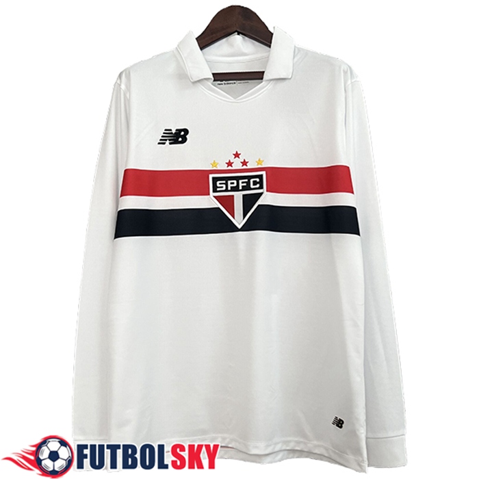 Camisetas De Futbol Sao Paulo FC Primera Manga Largas 2024/2025