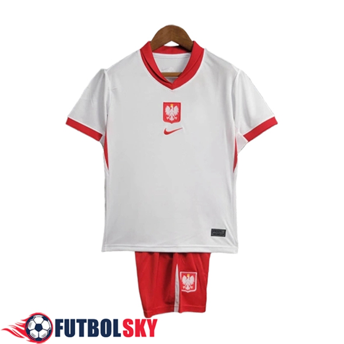 Nueva Camisetas De Futbol Polonia Ninos Primera 2024/2025