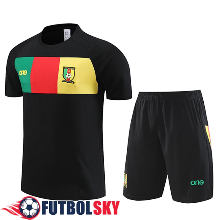 Camiseta Entrenamiento Camerún Negro 2024/2025