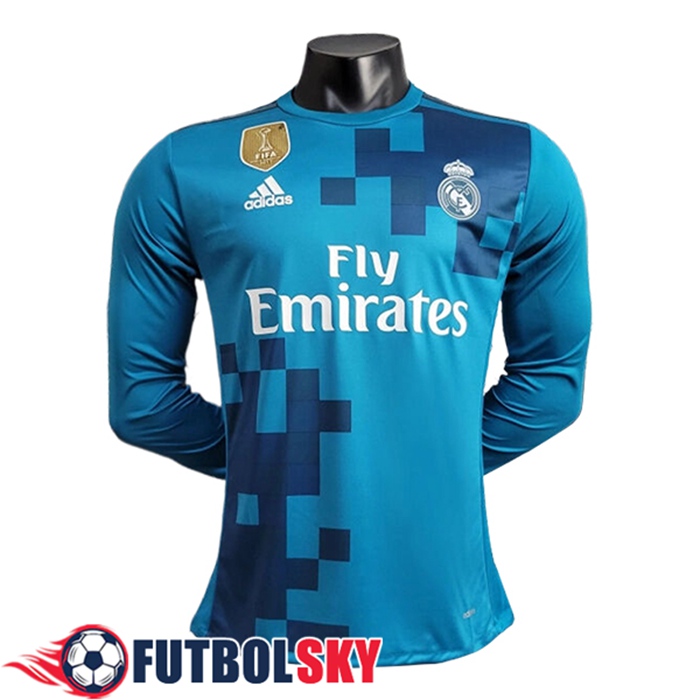 Camisetas De Futbol Real Madrid Retro Segunda 2 Manga Largas 2017/2018