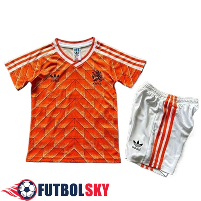 Camisetas De Futbol Países Bajos Retro Ninos Primera 1988