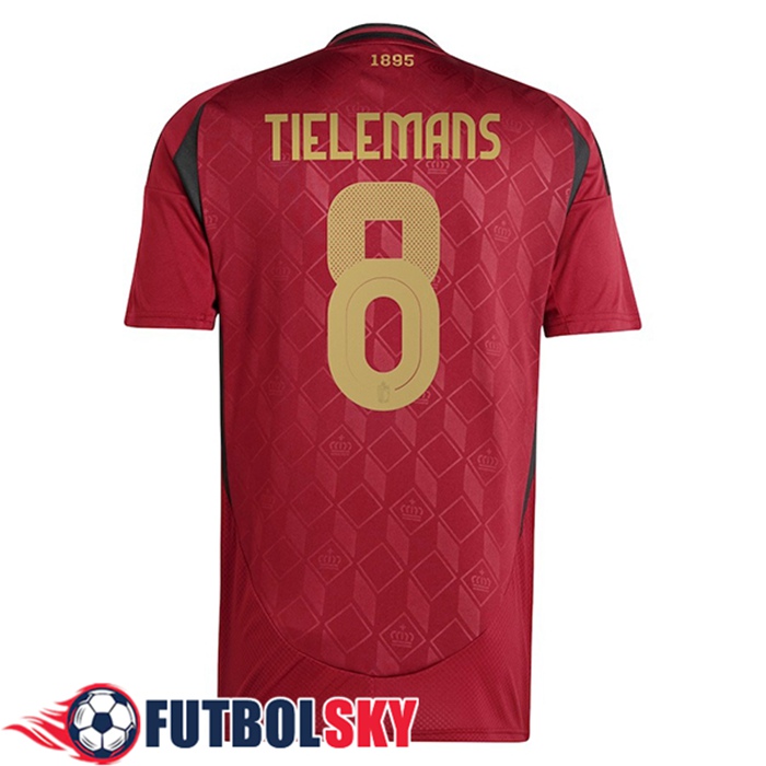 Camiseta Equipo Nacional Bélgica (TIELEMANS #8) 2024/2025 Primera