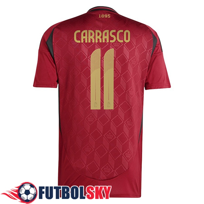 Camiseta Equipo Nacional Bélgica (CARRASCO #11) 2024/2025 Primera