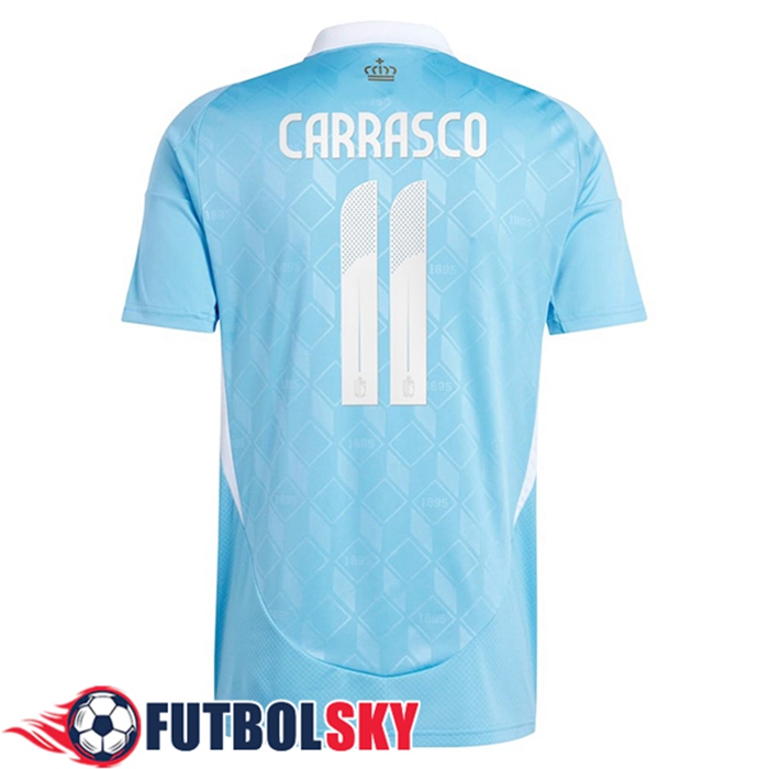 Camiseta Equipo Nacional Bélgica (CARRASCO #11) 2024/2025 Segunda