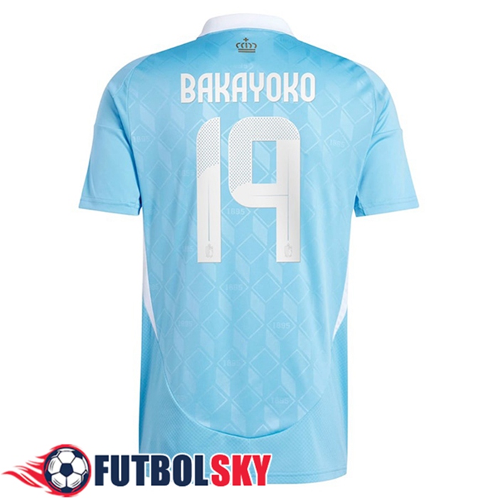 Camiseta Equipo Nacional Bélgica (BAKAYOKO #19) 2024/2025 Segunda