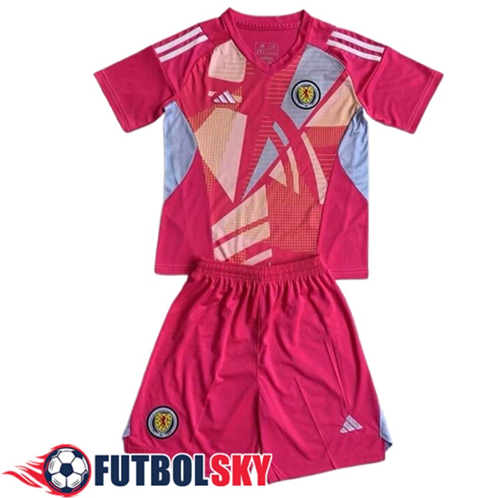 Camisetas De Futbol Escocia Ninos Portero Rosa 2024/2025