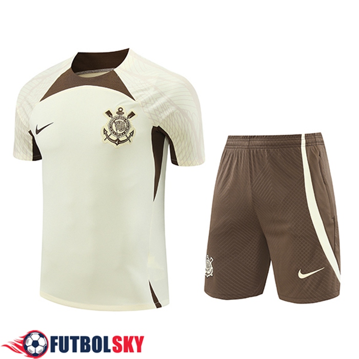 Camiseta Entrenamiento Corinthians Beige/Marrón 2024/2025