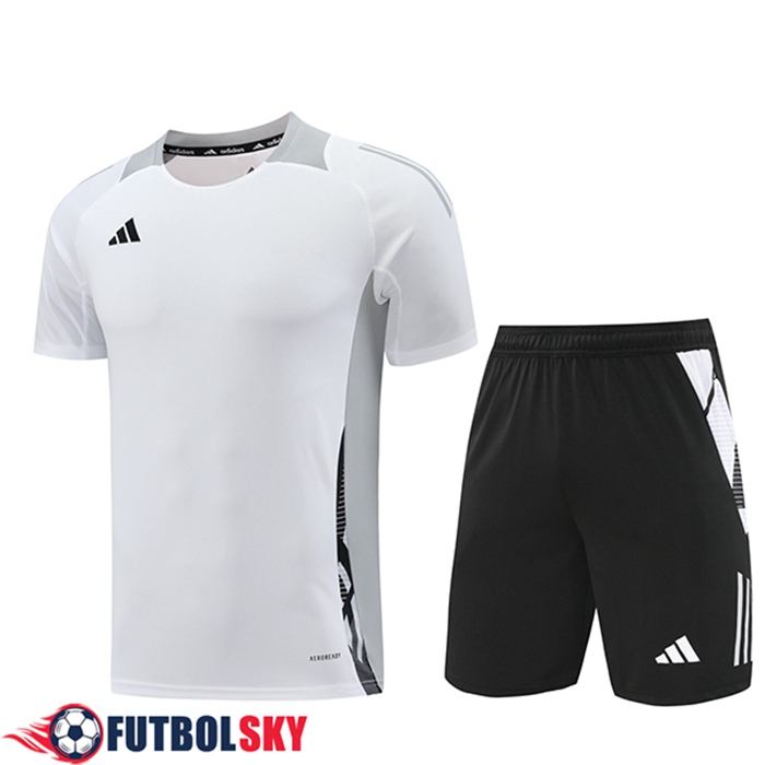 Camiseta Entrenamiento Adidas Blanco/Gris 2024/2025