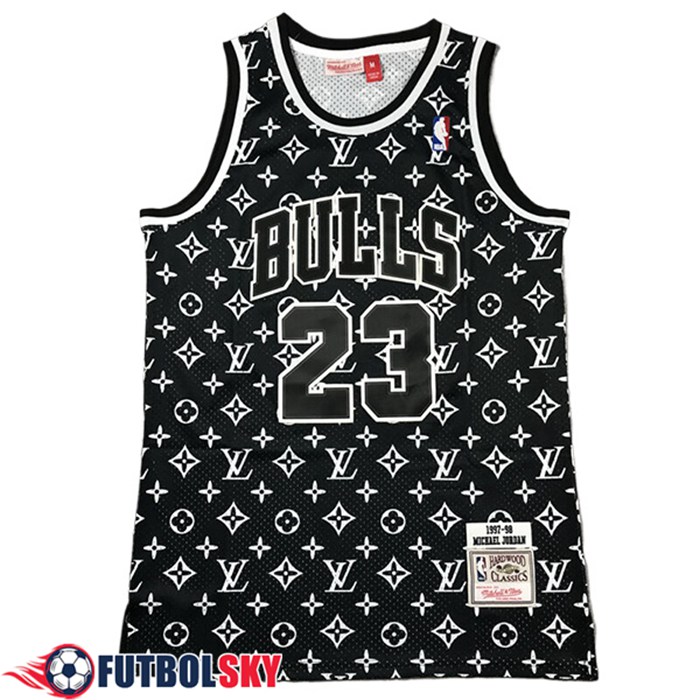 Camiseta Chicago Bulls (JORDAN #23) 2024/25 Negro/Blanco