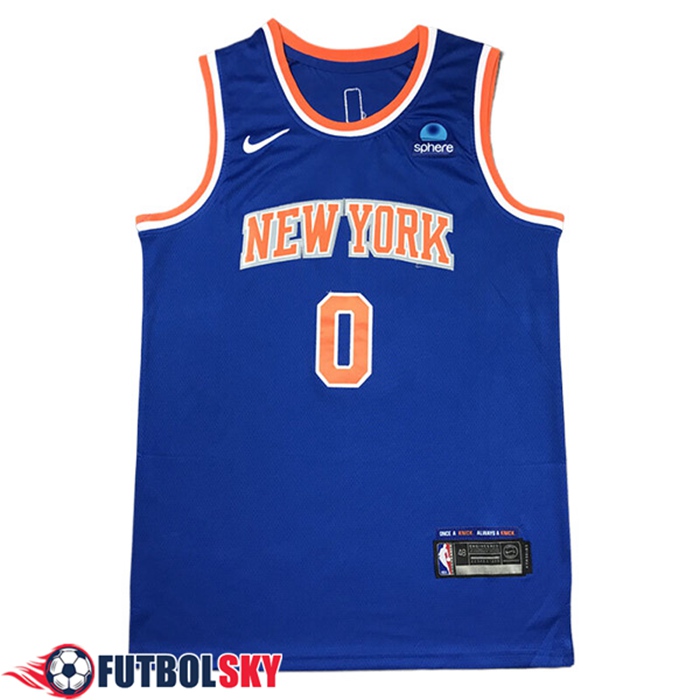 Camiseta New York Knicks (DIVINCENZO #0) 2024/25 Azul/Naranja