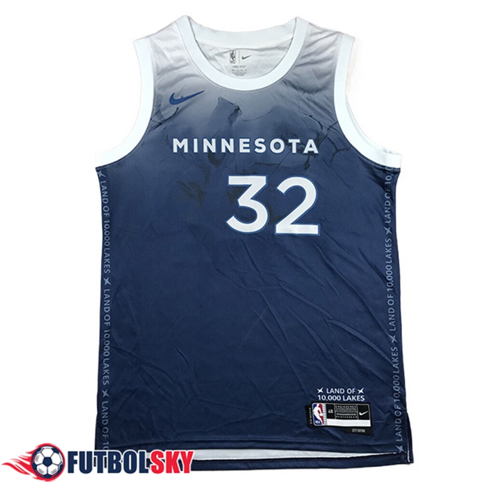Camiseta Minnesota Timberwolves (TOWNS #32) 2024/25 Azul/Blanco