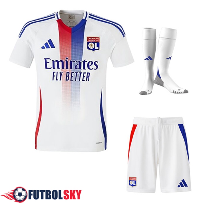 Camisetas Futbol lyon Primera (Cortos + Calcetines) 2024/2025