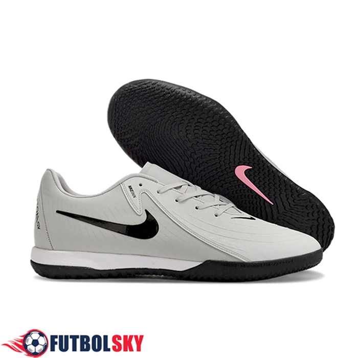 Nike Botas De Fútbol Phantom GX II ACAD LV8 IC Gris/Negro