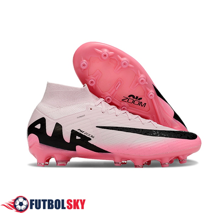 Nike Botas De Fútbol Air Zoom Mercurial Superfly IX Elite AG Rosa/Negro