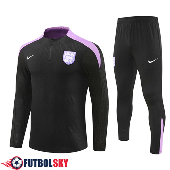 Chandal Equipos De Futbol Inglaterra Negro/Violeta 2024/2025