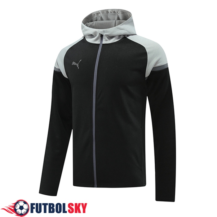 Chaqueta Con Capucha PUMA Negro/Gris 2024/2025