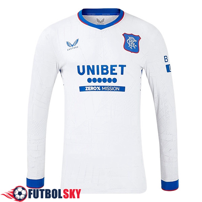 Nueva Camisetas De Futbol Rangers FC Segunda Manga Largas 2024/2025