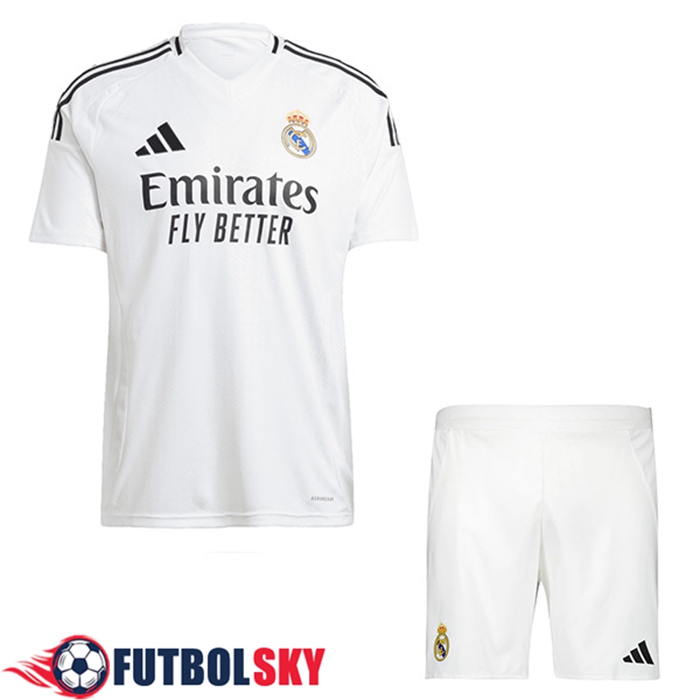 Nueva Camisetas De Futbol Real Madrid Ninos Primera 2024/2025