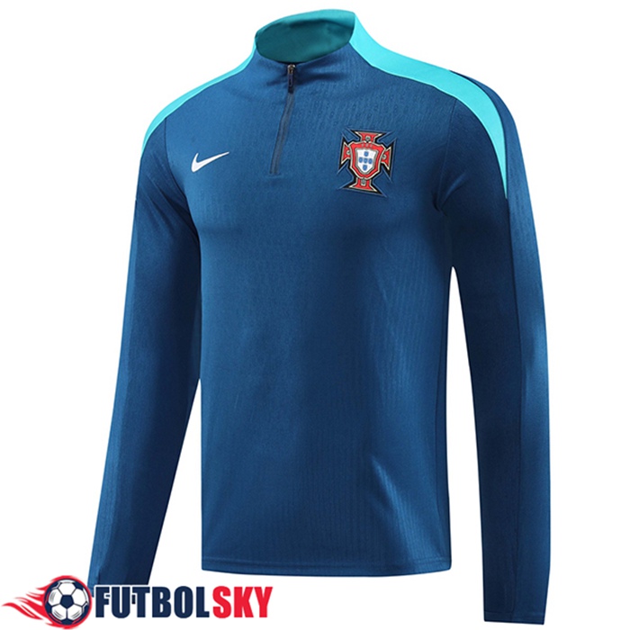 Sudadera De Entrenamiento Portugal azul real 2024/2025