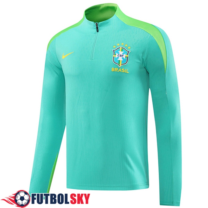 Sudadera De Entrenamiento Brasil Verde 2024/2025