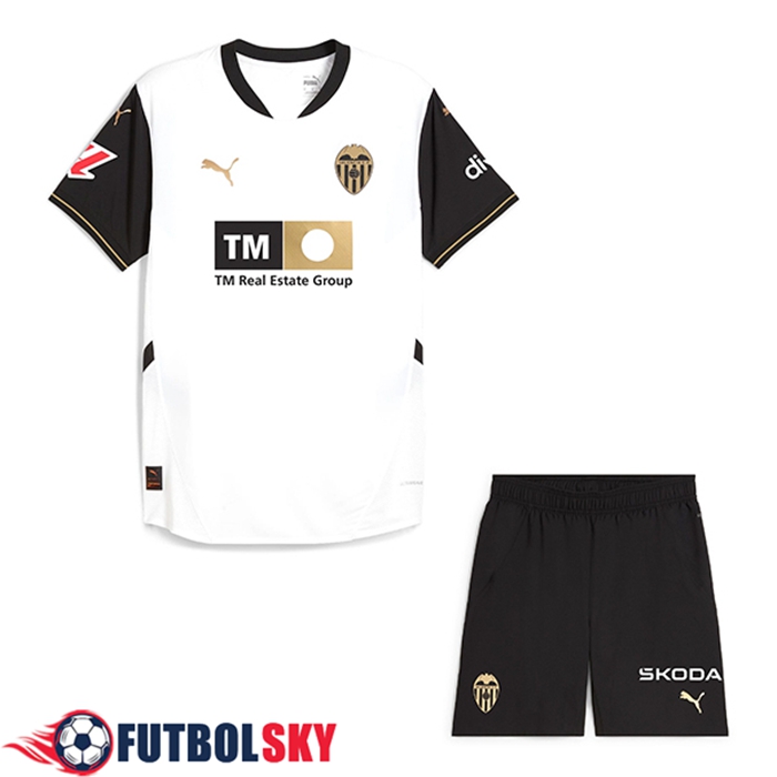 Nueva Camisetas De Futbol Valencia CF Ninos Primera 2024/2025