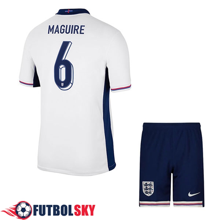 Camiseta Equipo Nacional Inglaterra (MAGUIRE #6) Ninos 2024/2025 Primera