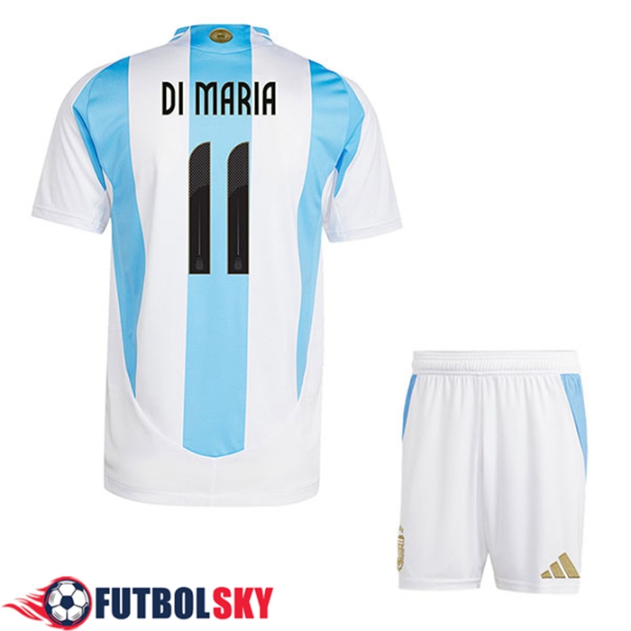 Camiseta Equipo Nacional Argentina (DI MARIA #11) Ninos 2024/2025 Primera