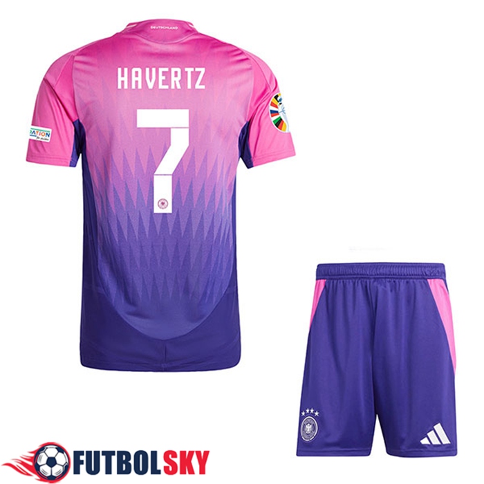 Camiseta Equipo Nacional Alemania (HAVerdeZ #7) Ninos 2024/2025 Segunda