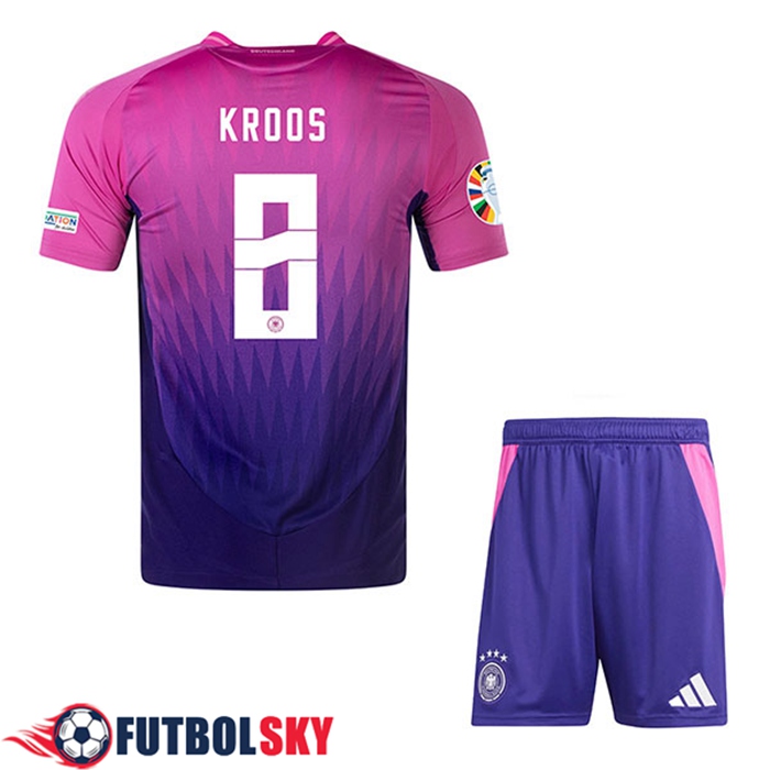 Camiseta Equipo Nacional Alemania (KROOS #8) Ninos 2024/2025 Segunda