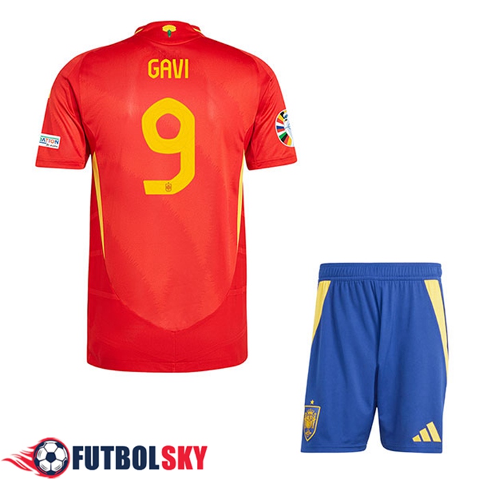 Camiseta Equipo Nacional España (GAVI #9) Ninos 2024/2025 Primera