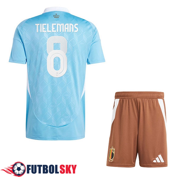 Camiseta Equipo Nacional Bélgica (TIELEMANS #8) Ninos 2024/2025 Segunda