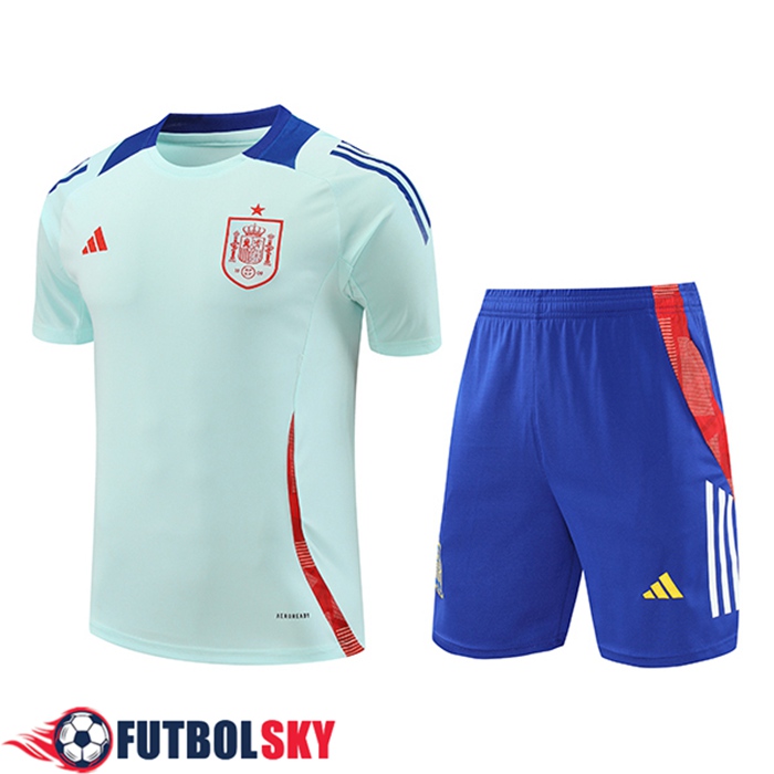 Camiseta Entrenamiento España Azul Claro 2024/2025 -03
