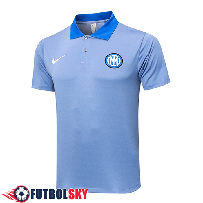 Camiseta Polo Inter Milan Azul/Gris 2024/2025