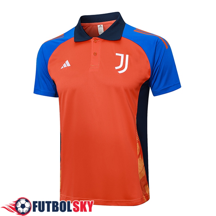 Camiseta Polo Juventus Naranja/Azul 2024/2025