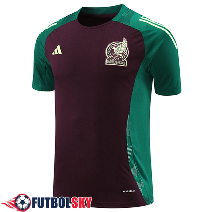 Camiseta Entrenamiento México Verde/Marrón 2024/2025