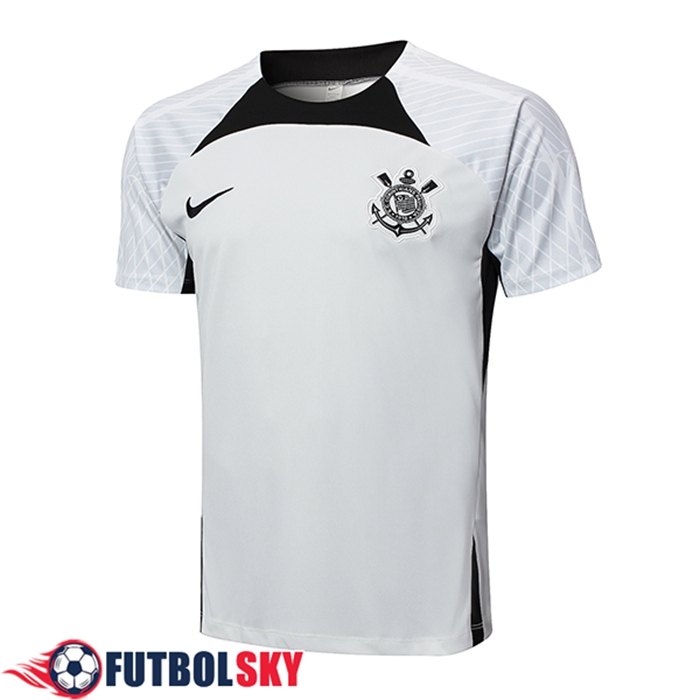 Camiseta Entrenamiento Corinthians Gris/Negro 2024/2025