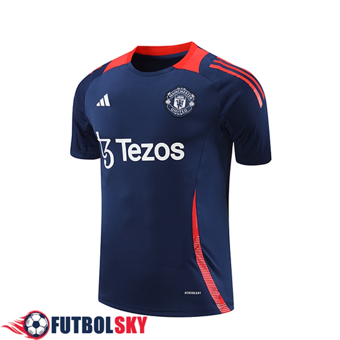 Camiseta Entrenamiento Manchester United Azul Oscuro 2024/2025