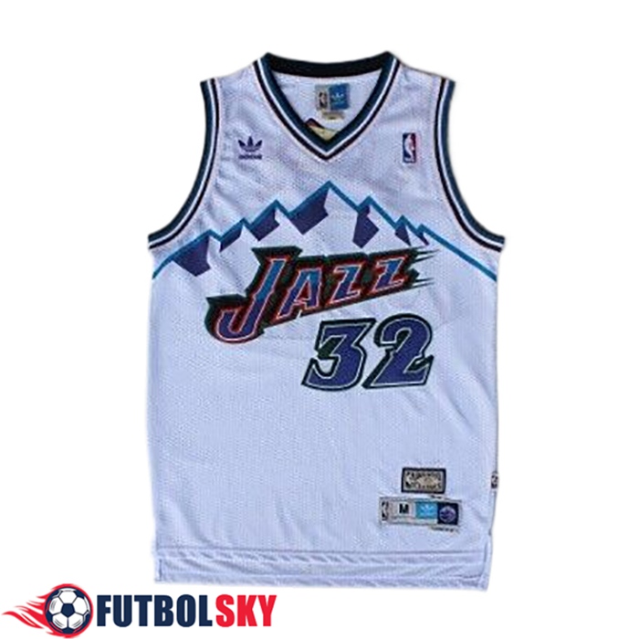 Camisetas NBA Utah Jazz (MALONE #32) 2024/25 Blanco/Violeta