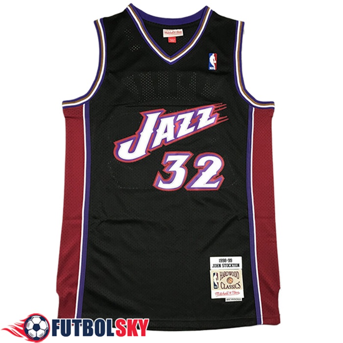 Camisetas NBA Utah Jazz (MALONE #32) 2024/25 Negro/Violeta